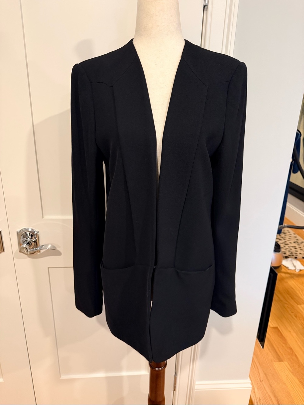 Theory Black Open-Front Women's Blazer